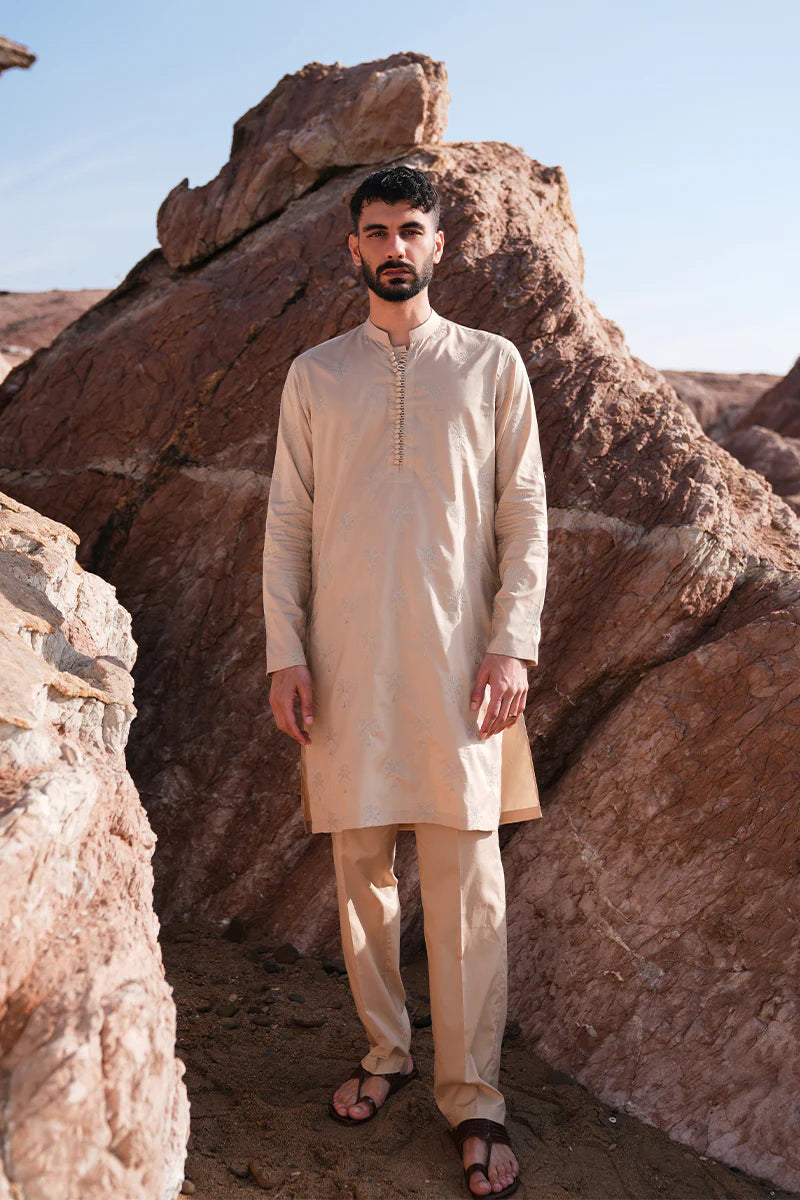 import placeholder for sand brown embroidered kurta pajama republic menswear